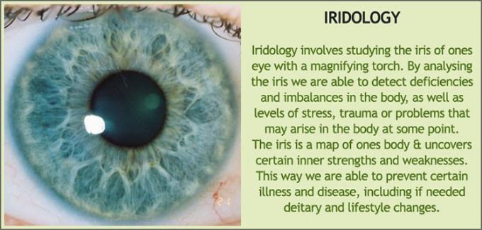 διάγνωση ίριδων iridology